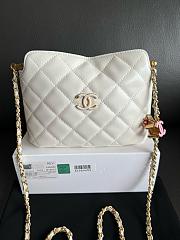 Kitlife Chanel Small Hobo Bag White 19x24x7cm - 1