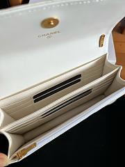 Kitlife Chanel 24S Chain Bow Bag White 19cm  - 6