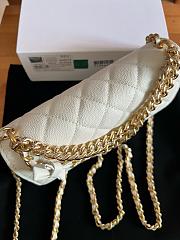 Kitlife Chanel 24S Chain Bow Bag White 19cm  - 5