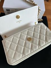 Kitlife Chanel 24S Chain Bow Bag White 19cm  - 4