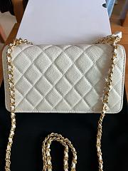 Kitlife Chanel 24S Chain Bow Bag White 19cm  - 2