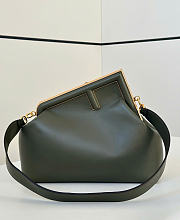 Kitlife Fendi First Bag Dark Green 32.5x15x23.5cm  - 1