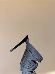 Kitlife Saint Laurent Emilie Black Satin Crepe Mules  - 3