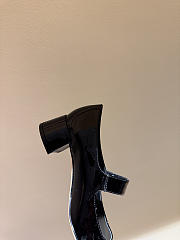 Kitlife Dior Chunky Heel Square Toe Mary Jane Shoes Black - 3