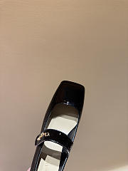 Kitlife Dior Chunky Heel Square Toe Mary Jane Shoes Black - 6