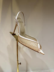 Kitlife Andrea Wazen 25FW Katy Net Sling Pumps Beige 95mm  - 6