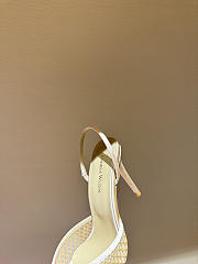 Kitlife Andrea Wazen 25FW Katy Net Sling Pumps Beige 95mm  - 2