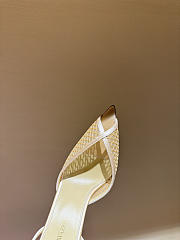 Kitlife Andrea Wazen 25FW Katy Net Sling Pumps Beige 95mm  - 3