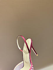 Kitlife Andrea Wazen 25FW Katy Net Sling Pumps Red With Crystal 95mm  - 6