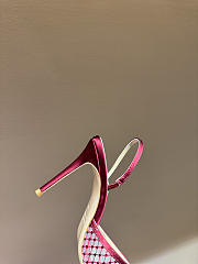 Kitlife Andrea Wazen 25FW Katy Net Sling Pumps Red With Crystal 95mm  - 5