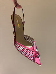 Kitlife Andrea Wazen 25FW Katy Net Sling Pumps Red With Crystal 95mm  - 4