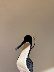 Kitlife Andrea Wazen 25FW Katy Net Sling Pumps Black With Crystal 95mm  - 3