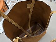 Kitlife Chloe Spin Tote Medium Bag Brown Suede 27x30x14cm  - 4