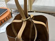 Kitlife Chloe Spin Tote Medium Bag Brown Suede 27x30x14cm  - 5