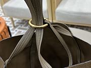 Kitlife Chloe Spin Tote Medium Bag Olive Brown Suede 27x30x14cm  - 5