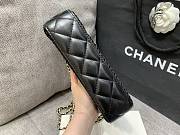 Kitlife Chanel 25ss Hollowed-out mesh Crescent Moon Bag Black 15x21.5cm - 6