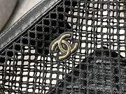 Kitlife Chanel 25ss Hollowed-out mesh Crescent Moon Bag Black 15x21.5cm - 2