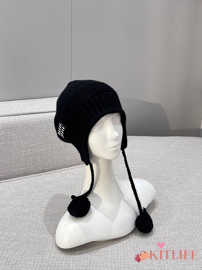 Kitlife Miu Miu Knitted Earflap Beanie  - 1