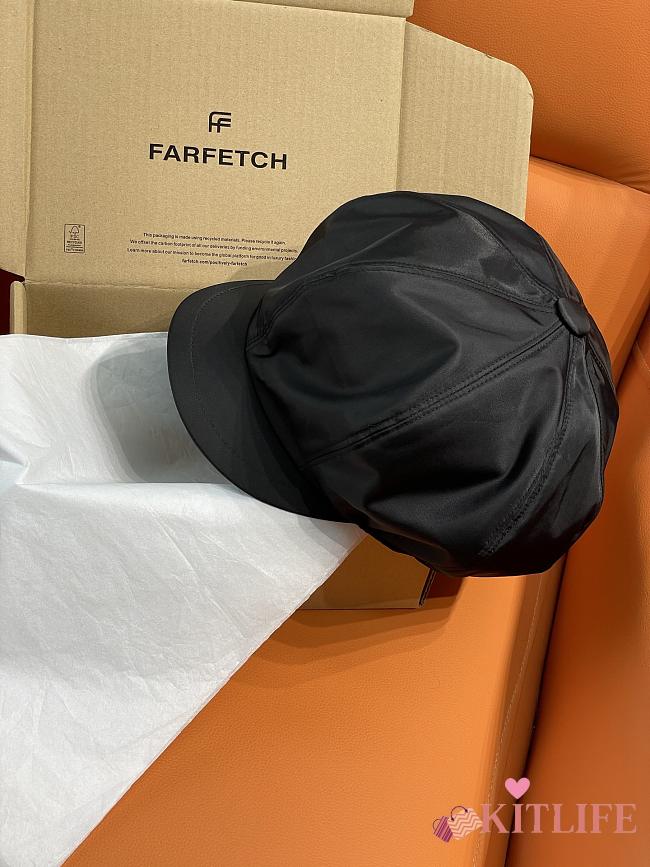 Kitlife Prada Black Newsboy Cap  - 1