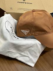Kitlife Prada Brown Satin Baseball Cap  - 4