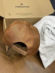 Kitlife Prada Brown Satin Baseball Cap  - 5