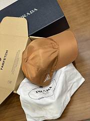 Kitlife Prada Brown Satin Baseball Cap  - 3