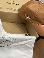Kitlife Prada Brown Satin Baseball Cap  - 2