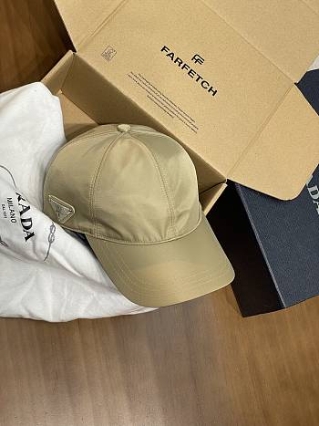 Kitlife Prada Beige Satin Baseball Cap 
