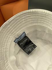 Kitlife Prada White Drawstring Bucket Hat  - 2