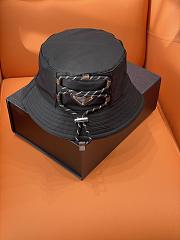 Kitlife Prada Black Drawstring Bucket Hat  - 1
