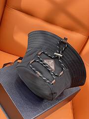 Kitlife Prada Black Drawstring Bucket Hat  - 4