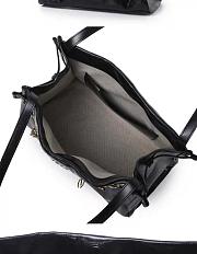 Kitlife Chloe Charms Hobo Bag In Black Leather 34x25x17cm  - 4