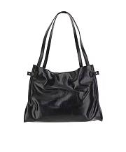 Kitlife Chloe Charms Hobo Bag In Black Leather 34x25x17cm  - 3