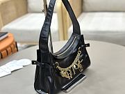 Kitlife Chloe Charms Small Hobo Bag In Black Leather 28.5x18x10cm - 5