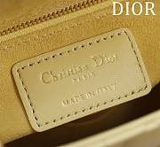 Kitlife Dior Lady Diana Yellow Leather Bag M0505 17x15x7cm - 2