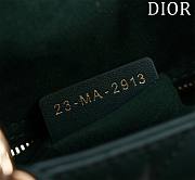 Kitlife Dior Lady Diana Green Leather Bag M0505 17x15x7cm - 4