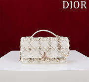 Kitlife Dior Lady Dior Pearl Clutch White 21x11.5x4.5cm - 1