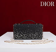 Kitlife Dior Embroidered Beaded Black Chain Bag 21x11.5x4cm - 2