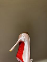 Kitlife Christian Louboutin Cassia Nodo Crepe Pink Satin 100mm  - 3
