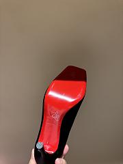 Kitlife Christian Louboutin Cassia Nodo Crepe Black Satin 100mm - 6