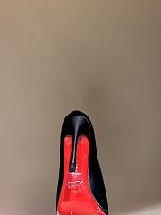 Kitlife Christian Louboutin Cassia Nodo Crepe Black Satin 100mm - 5