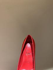 Kitlife Christian Louboutin Cassia Nodo Crepe Red Satin 100mm - 5
