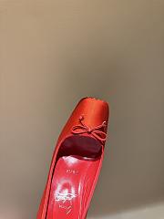 Kitlife Christian Louboutin Cassia Nodo Crepe Red Satin 100mm - 3