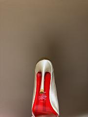 Kitlife Christian Louboutin Cassia Nodo Crepe Beige Satin 100mm  - 6