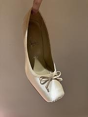 Kitlife Christian Louboutin Cassia Nodo Crepe Beige Satin 100mm  - 5
