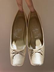 Kitlife Christian Louboutin Cassia Nodo Crepe Beige Satin 100mm  - 2