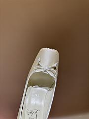 Kitlife Christian Louboutin Cassia Nodo Crepe White Satin 100mm - 4