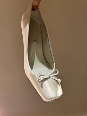 Kitlife Christian Louboutin Cassia Nodo Crepe White Satin 100mm - 3