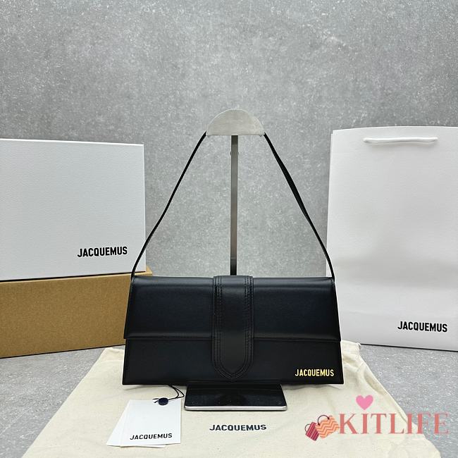 Kitlife Jacquemus Le Bambino Long Black Bag - 28x13.5x6 cm  - 1