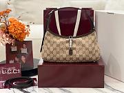 Kitlife Gucci Jackie Slim Small Shoulder Bag Beige 863137 28x16x3.5cm  - 1
